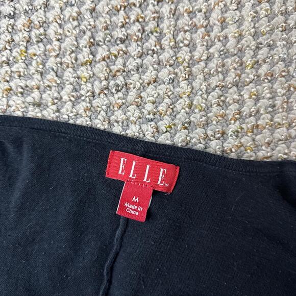 Cute vintage y2k black babydoll wrap sweater long sleeve top - Picture 2 of 6